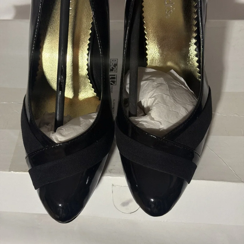 Chadwick's Women's Black Patent Leather Heels 8.5‎ M